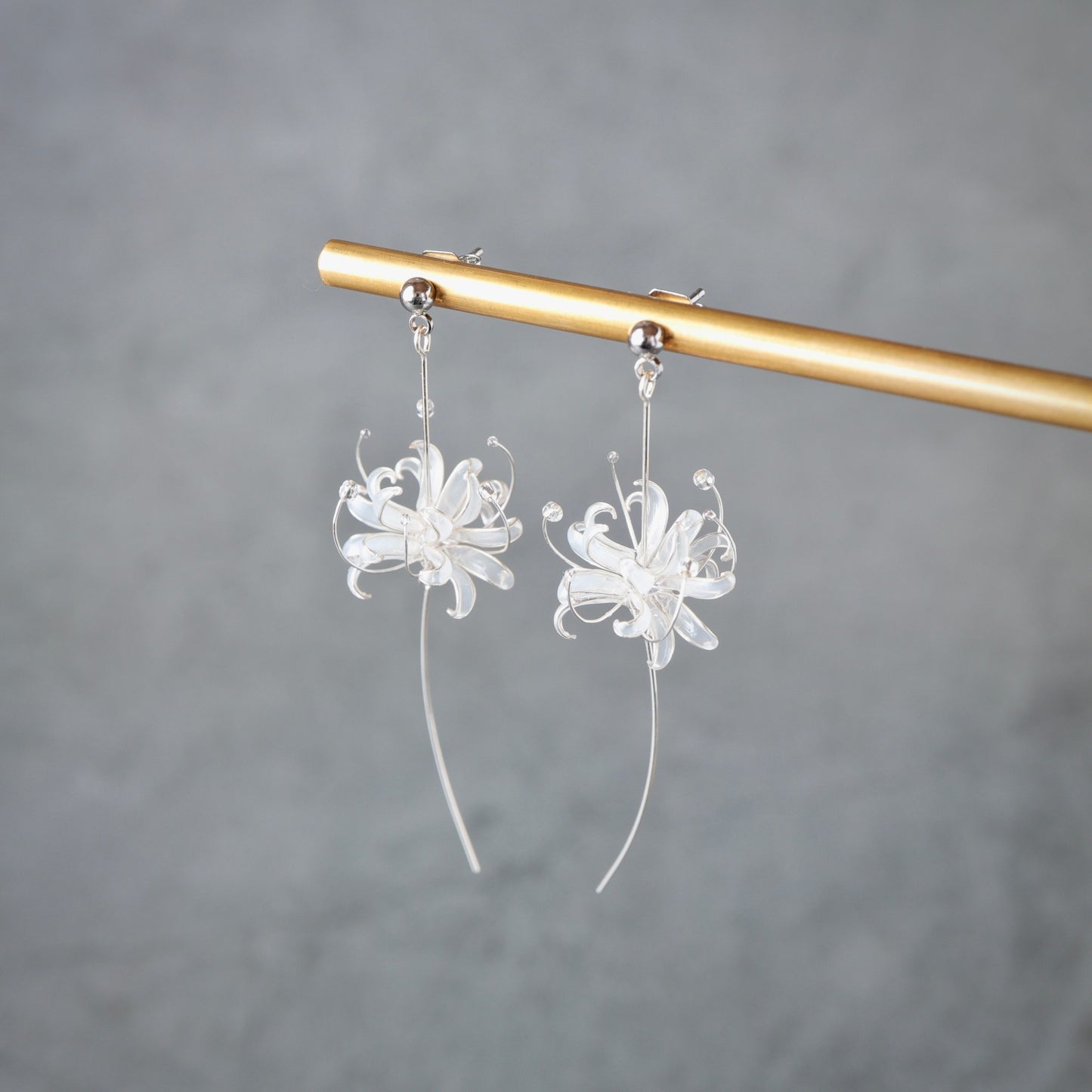 曼殊沙華"Silver" | spider lily jewelry