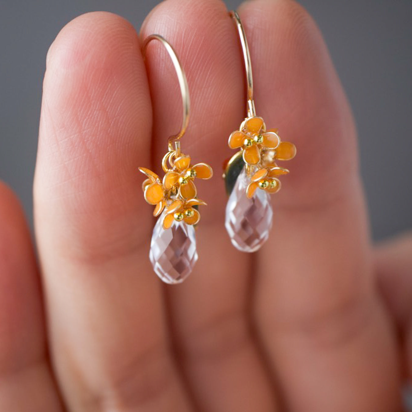 Fragrant Olive with Crystal Drop | 14kgf