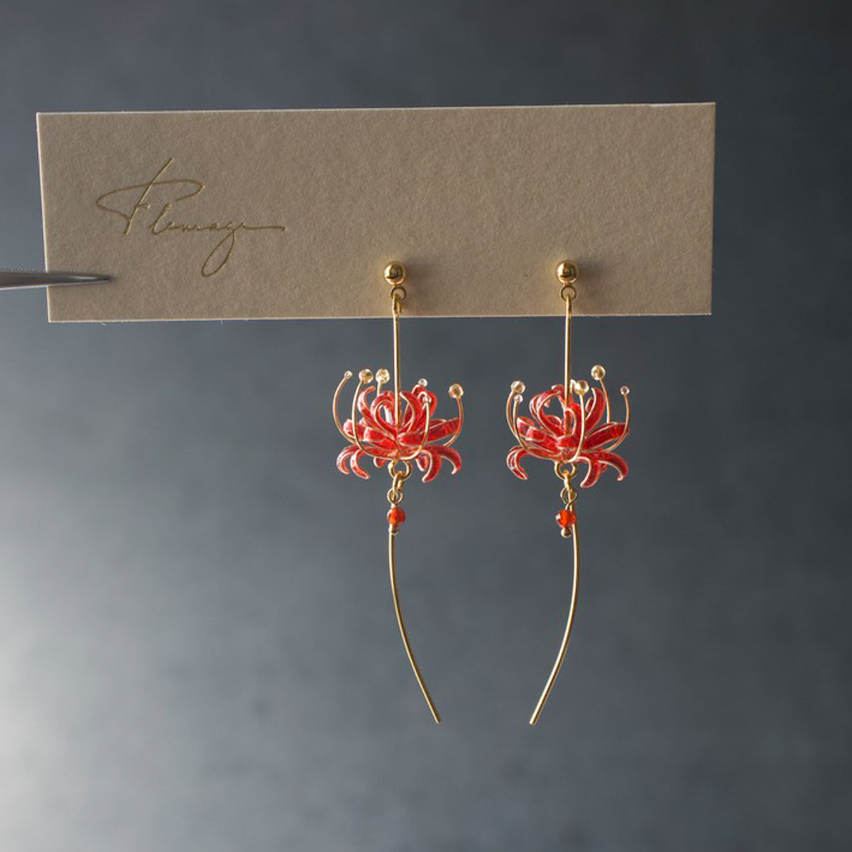 Lily in the Wind | spider lily earrings