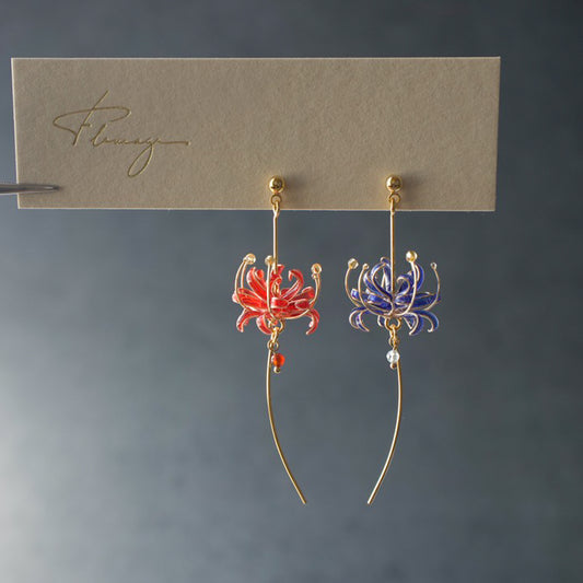 Lily in the Wind | spider lily earrings
