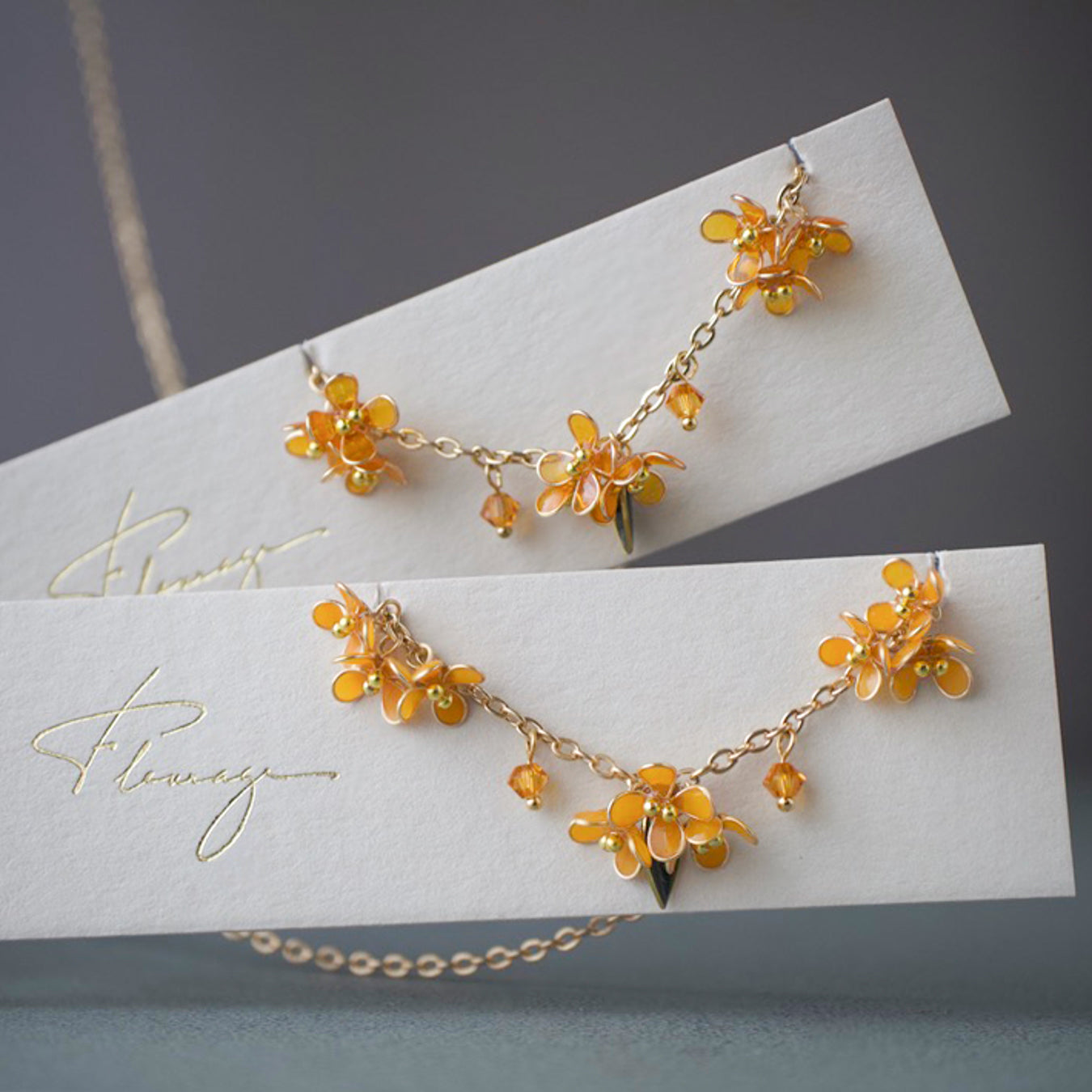 Scattering Blossoms of Osmanthus | Flower Necklace
