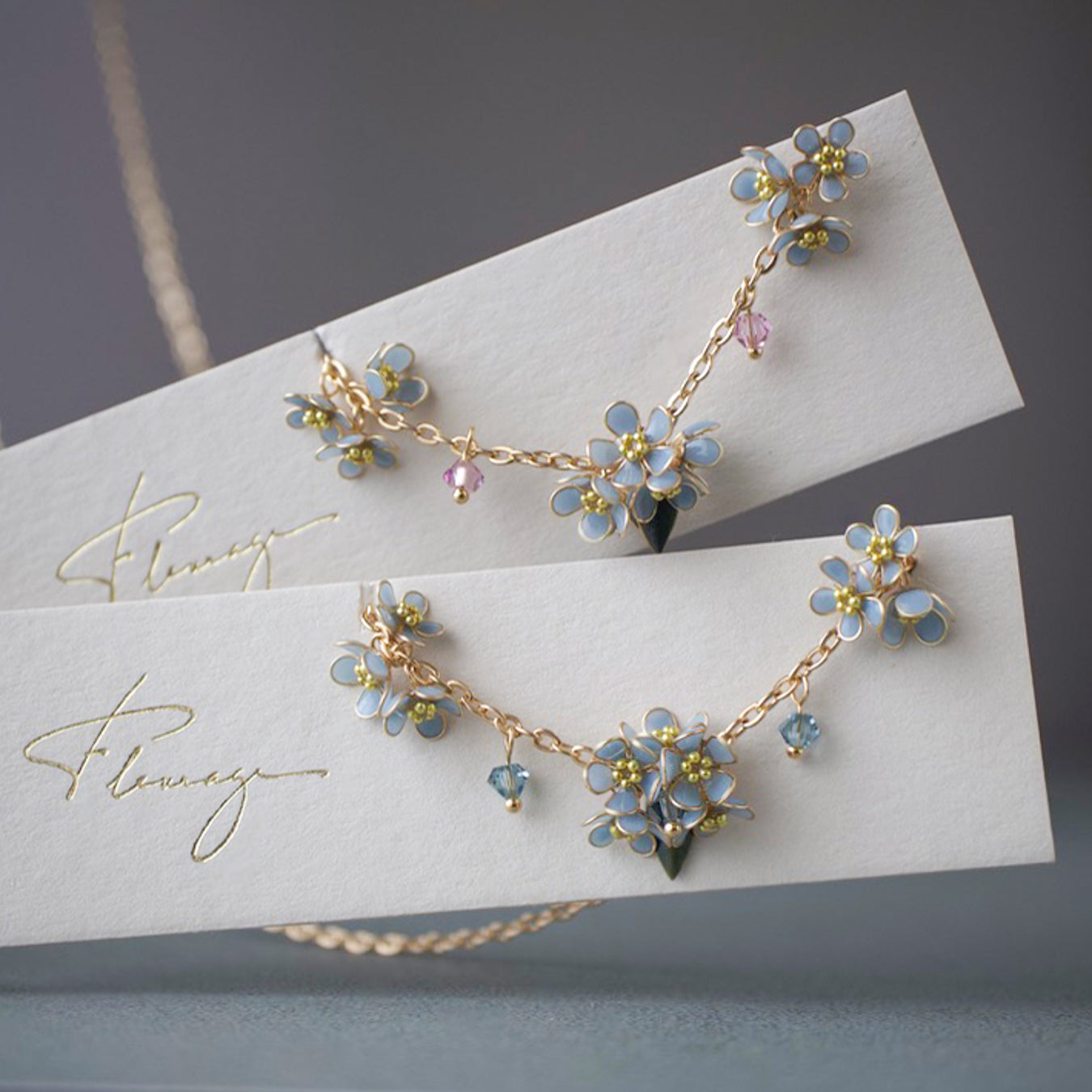Scattered Little Forget-Me-Not | Flower Necklace