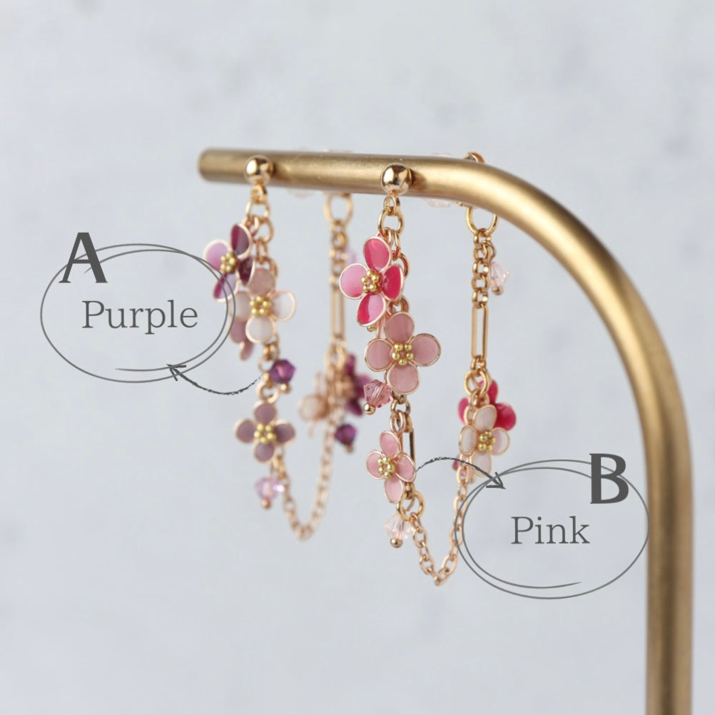 Scattered Blooms of Alyssum | petite flower earrings