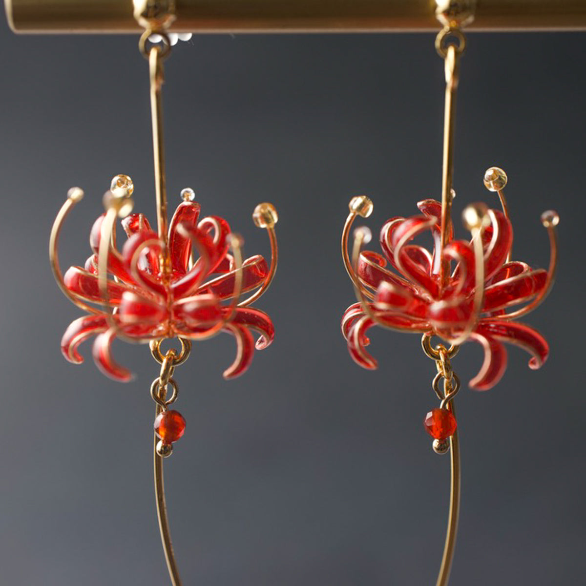 Lily in the Wind | spider lily earrings
