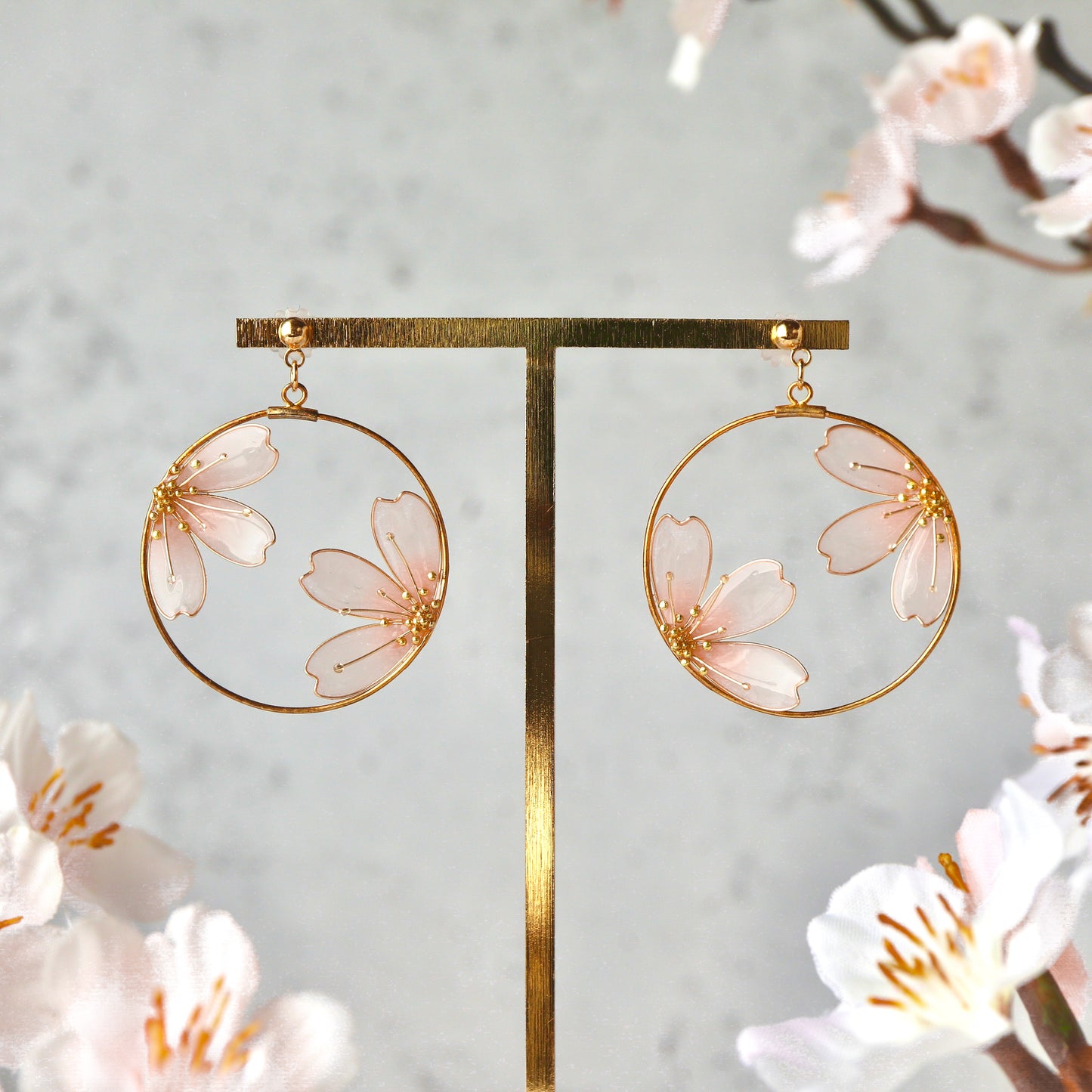 Cherry Blossoms Within a Frame | spring jewelry