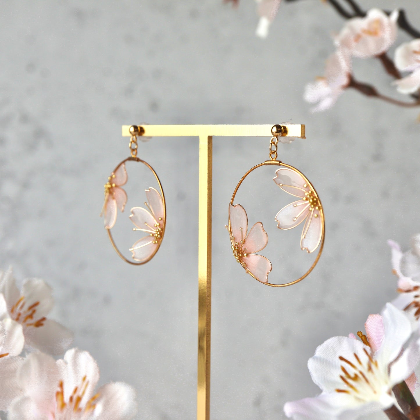 Cherry Blossoms Within a Frame | spring jewelry