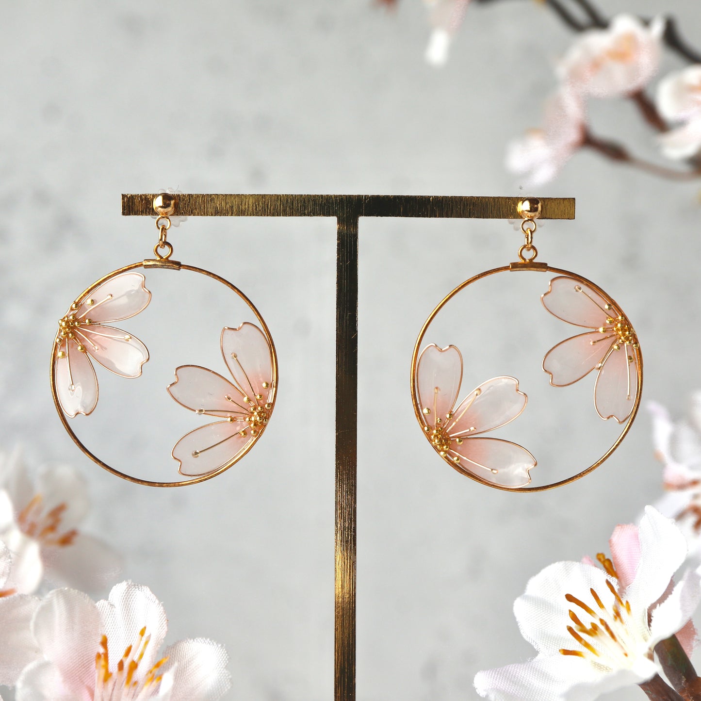 Cherry Blossoms Within a Frame | spring jewelry