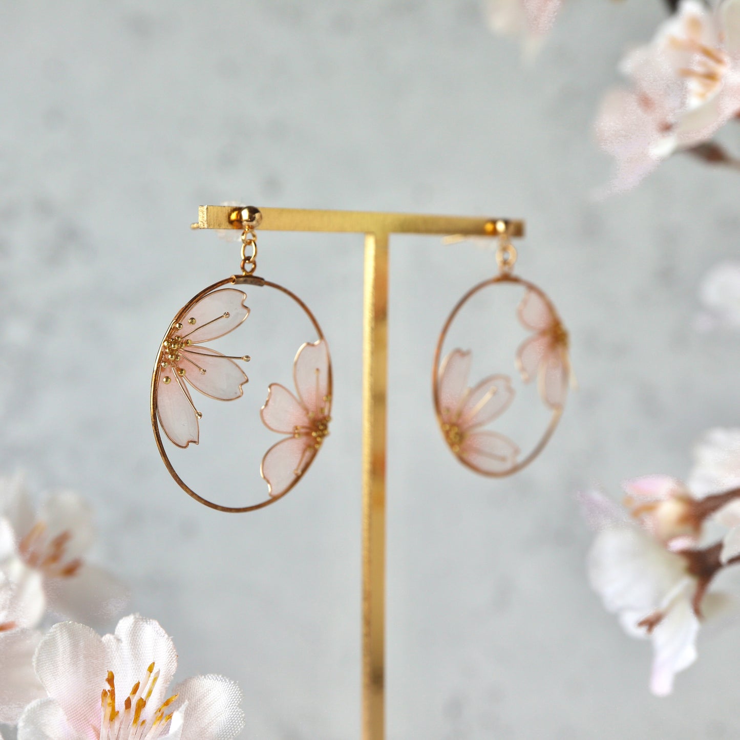 Cherry Blossoms Within a Frame | spring jewelry