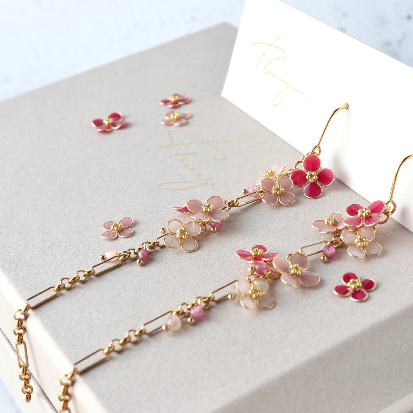 Weeping Alyssum | petite flower earrings