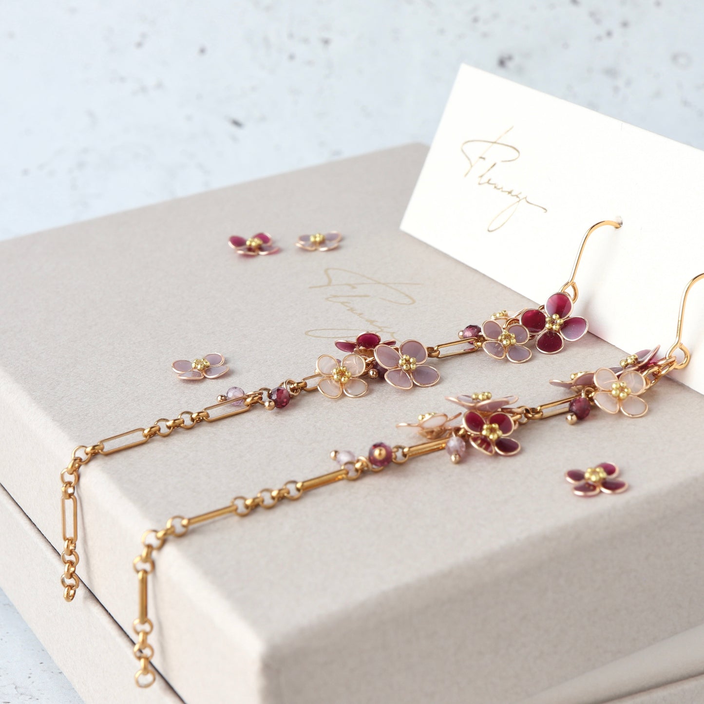 Weeping Alyssum | petite flower earrings