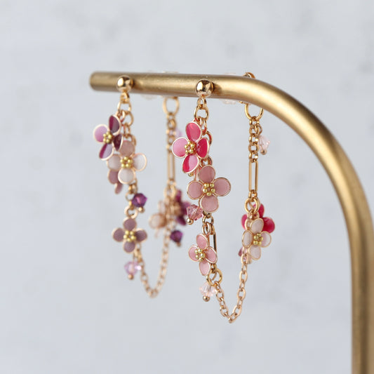 Scattered Blooms of Alyssum | petite flower earrings