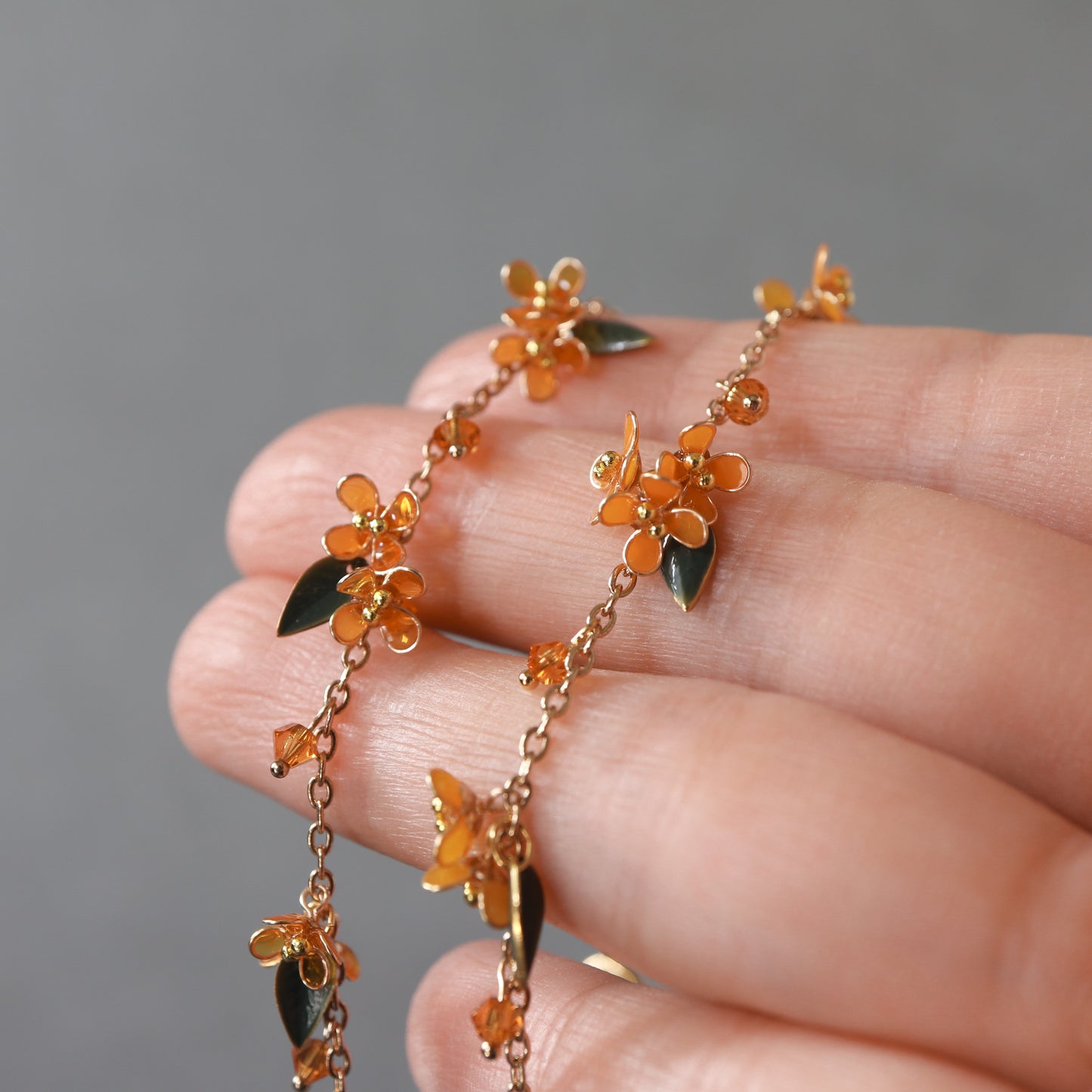 Scattering Blossoms of Osmanthus | Flower Bracelet