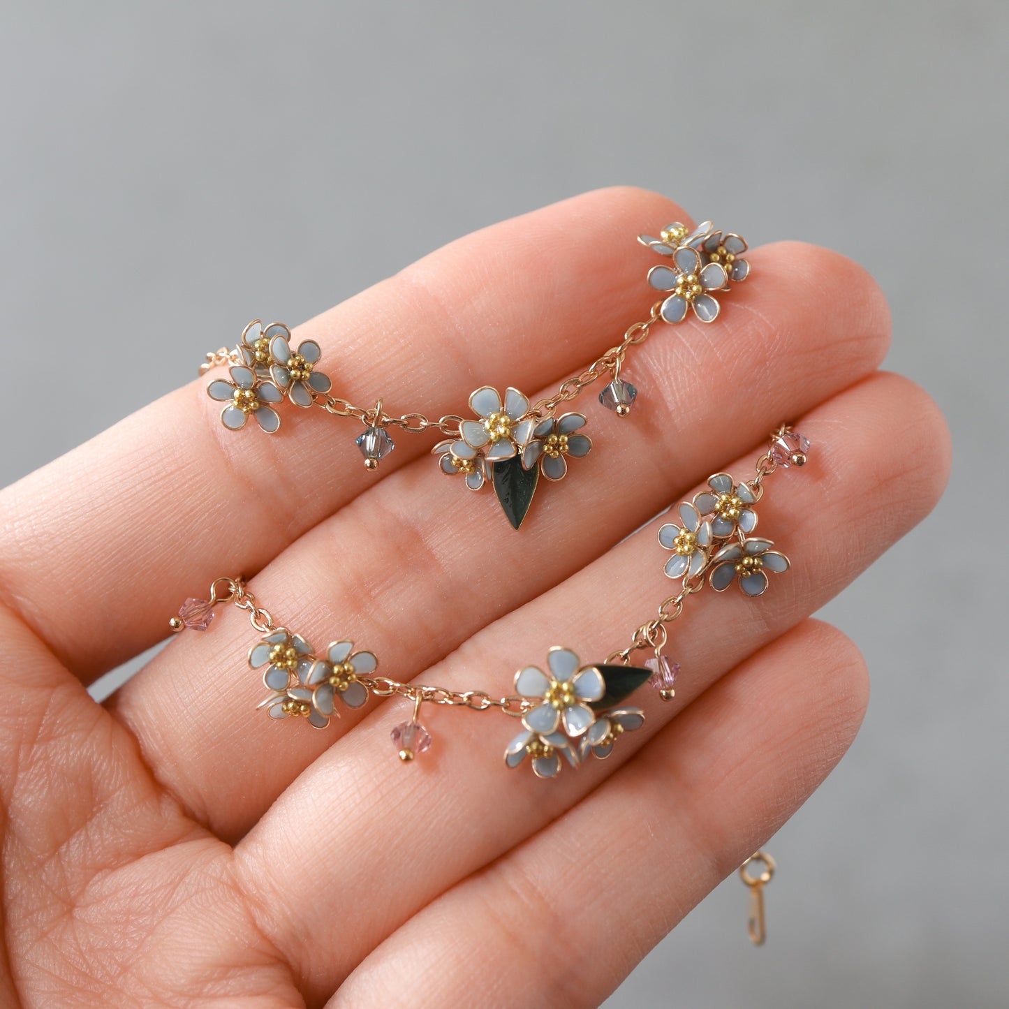 Scattered Little Forget-Me-Not | Flower Bracelet