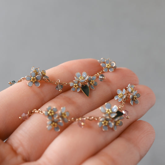 Scattered Little Forget-Me-Not | Flower Bracelet