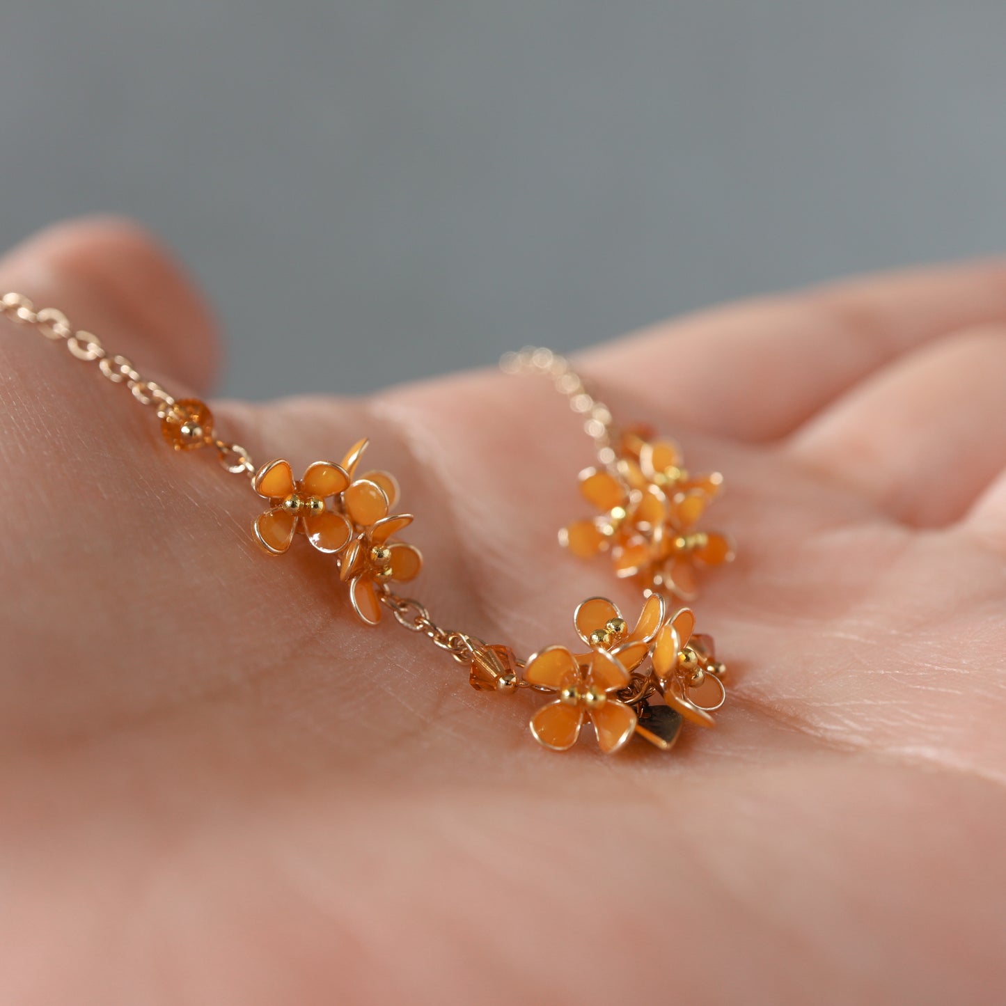 Scattering Blossoms of Osmanthus | Flower Necklace