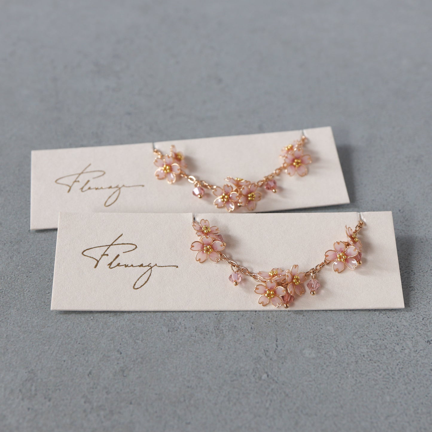 Scattered Little Cherry Blossoms | Flower Necklace